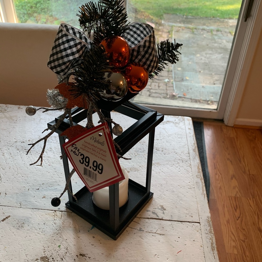 Halloween evil eye candle lantern decor handmade - Picture 5 of 9